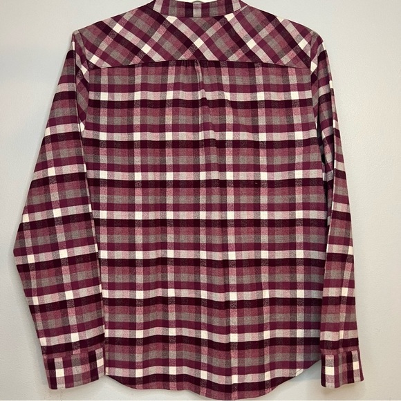 Bundle 2 L L Bean Size M Pullover Shirt & Button Up Shirt Orange Plaid Essential - Picture 11 of 16